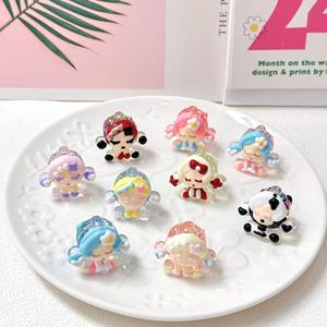 Cuentas Acrílicas con Forma de Corazón, Lindas y de Dibujos Animados, con Opciones de Plástico/Lucita para la Creación de Joyería y Decoración de Bolígrafos - Product Image 6