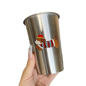 Vaso de acero inoxidable Xinrong de 500 ml con tapa y pajita, taza de café portátil para viaje, taza unisex para beber. - Product Image 5
