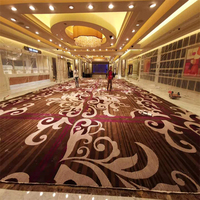 Hotel Casino Bankettsaal Wohnzimmer Schlafzimmer Blumenmuster Design Handgetufteter NZ-Wollteppich Material Wand-zu-Wand Bodenteppich