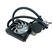 Refroidisseur liquide pour processeur SM-120B/W-Y AIO, système de refroidissement par eau ultra-silencieux RGB pour PC de jeu avec trois ventilateurs ARGB 12V, dissipateur thermique 5V LED