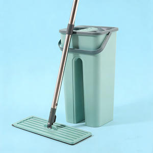 Chiffon de rechange pour balai serpillère robuste à gratter, à fixer sur support plat, avec essorage mains libres, pour poussière et nettoyage des cartons - Product Image 1