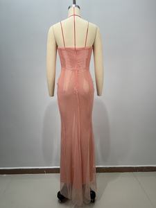 A10847 Thanh Lịch Strapless Không Tay Beading Phụ Nữ Ăn Mặc Sàn Chiều Dài Bóng Gown Với Tự Nhiên Vòng Eo Cho Buổi Tối Bên <span class=keywords><strong>Prom</strong></span> - Product Image 5