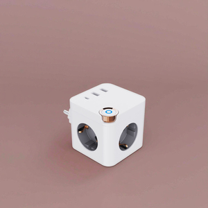 3 EU Outlets with <b>Usb</b> 2A1C Travel Charger 16A Socket Electrical Socket Portable Adapter <b>Plug</b> European Cube Socket with Switch - Product Image 1