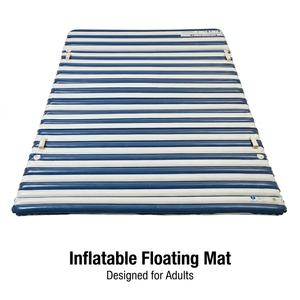 <span class=keywords><strong>Matelas</strong></span> Gonflable Flottant Rayé pour Adultes – Idéal <span class=keywords><strong>Piscine</strong></span>, Plage, Lac, Resort – Relaxation Estivale en Eau – Utilisation Extérieure - Product Image 2