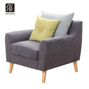 Tela de tapicería Sala muebles de madera moderna pierna 1 asiento 2 asiento 3 sofá de amor tres persona asiento sofá - Product Image 1