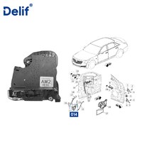Nouvelle serrure de porte avant Delif OE 13533585 avec garantie de 12 mois pour Chevrolet Equinox Cruze Malibu