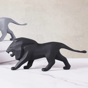 Ornamenti Artistici in Resina a Forma di Leone in Stile Nordico, Decorazioni da Scrivania per Soggiorno e Camera da Letto, Oggetti da Collezione Moderni - Product Image 4