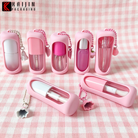 Tubes de gloss à lèvres 6ml 10ml en plastique sérigraphiés avec bouchon à vis, contenants cosmétiques avec logo personnalisé