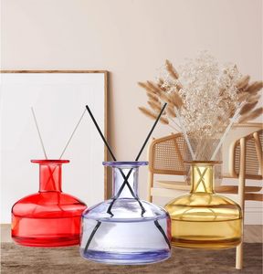 Custom Eco-Friendly High Quality <b>Reed</b> <b>Diffuser</b> Luxury 200ml Clear Round Aromatherapy Glass <b>Bottle</b> - Product Image 5
