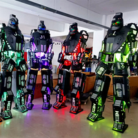 Costume de robot LED pour Halloween, carnaval, cosplay, costumes de robot LED pour les fêtes et les spectacles