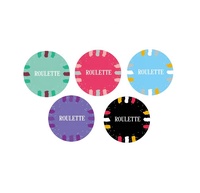 Jetons de poker en argile de roulette 9,5G 11,5G, qualité casino, personnalisés avec votre design ou logo