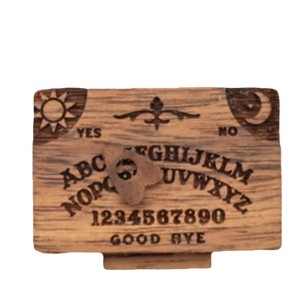 Mini planchette <span class=keywords><strong>Ouija</strong></span> rétro miniature avec tiroir, planchette spirituelle <span class=keywords><strong>en</strong></span> <span class=keywords><strong>bois</strong></span> faite à la main avec planchettes, outils de divination - Product Image 1
