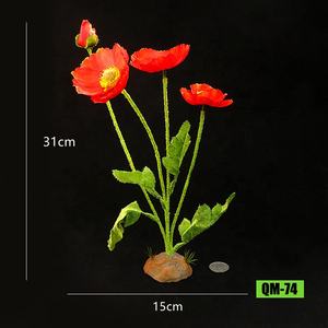 Plantes simulées pour boîte d'élevage de reptiles aménagement paysager boîte araignée acrylique transparente feu rose scorpion lézard <span class=keywords><strong>cage</strong></span> décoration - Product Image 4