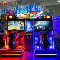 Nouvelle Machine de Jeu de Simulation de Course Super Moto 5 DX Arcade, Jeu Vidéo de Moto à Monnayeur pour Centre de Divertissement et Parc d'Attractions, Métal 2