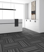Dalles de moquette modulaires de luxe pour bureau 50x50, écologiques, antidérapantes, insonorisantes, pour sols résidentiels et commerciaux