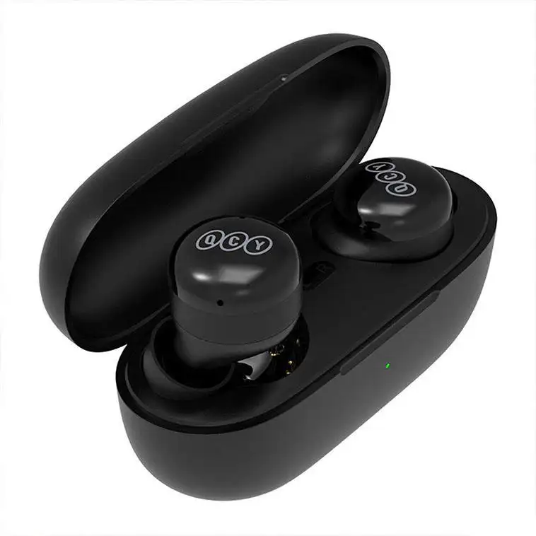 QCY T17 Headset Tahan Air In-Ear Headphone Gaming dengan Mikrofon Musik TWS Earbud Nirkabel BT Earphone