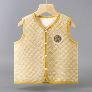 KAIXINTIANGUO Gilet sans manches pour bébés garçons et filles, <span class=keywords><strong>manteau</strong></span> d'extérieur pour tout-petits, veste matelassée en coton pour nourrissons - Product Image 1