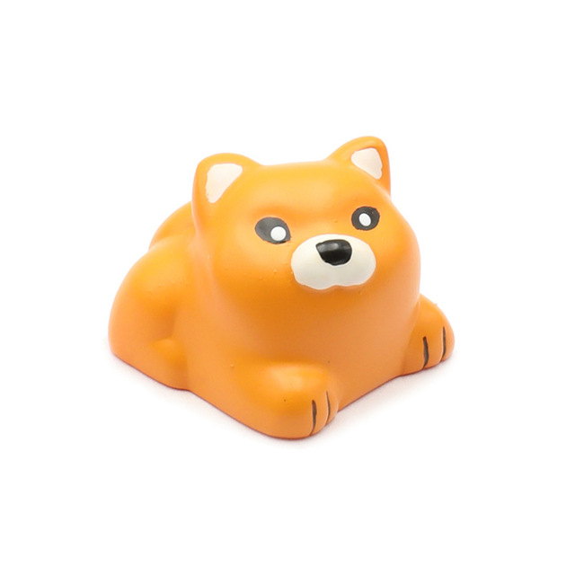Shiba Inu 3D Printed Keycaps Handmade Resin Painting Cute Cartoon Keycap Decoration for Keyboard DIY Resin Keycaps