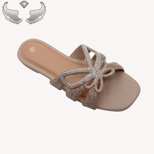 High-quality Fashionable Sparkling Durable Lightweight Womens Sandals slippers Sandals Custom logo Packaging Rhinestones Sandals - Product Image 4