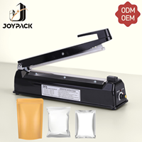 Machine de scellage manuelle SF-200 pour sacs en plastique, petite commande, 200 mm (8 pouces), largeur de scellage 5 mm, coque métallique