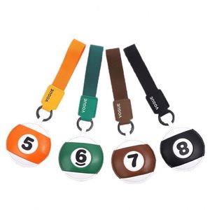 Porte-clés Coréen Mignon Personnalisable avec Logo en PU, Style Moderne et Minimaliste, Durable, pour Sac de Billard, Promotion - Product Image 1