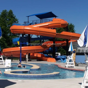 Glissière ouverte en <span class=keywords><strong>spirale</strong></span> de l'eau de piscine extérieure et équipement d'amusement de glissière de courbe fermée pour des parcs aquatiques - Product Image 3