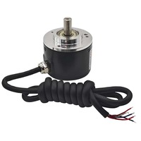 Encoder Rotary Absolut 50mm 21Bit Single Turn dengan Poros Solid 8mm, Protokol RS485 Modbus RTU Tamagawa, Sensor Sudut 0-360 Derajat