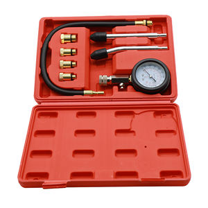 0-300 PSI компрессионный Тестер Комплект Профессиональный бензиновый газовый цилиндр, манометр, автомобильный инструмент для мотоцикла, грузовика - Product Image 6