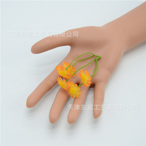 Dongchen Crafts Artificial Daisy <b>Flowers</b> 7pcs White Yellow Center Decorative Home Decor Window <b>Display</b> Props - Product Image 2