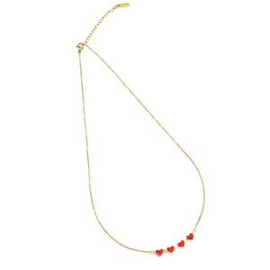 Bijou tendance personnalisé plaqué or 18 carats Collier trèfle à quatre feuilles en forme <span class=keywords><strong>de</strong></span> cœur avec aimant diamant et <span class=keywords><strong>amitié</strong></span> pour la Saint-Valentin - Product Image 4