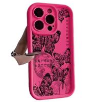 Coque de téléphone portable antichoc de luxe à impression plate papillons, en promotion, pour iPhone 18 17 16 15 Pro Max 14 13 12 11 X