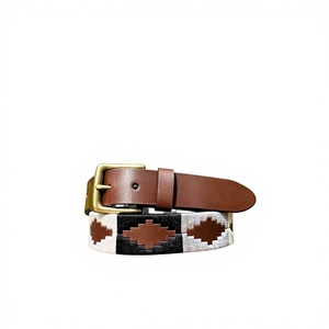 Ceinture décontractée unisexe à motif floral, boucle rectangulaire en acier, imprimé noir et gris, en cuir écologique, design OEM - Product Image 3