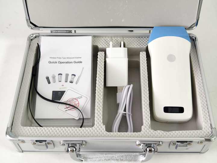 Best price of 128 Element Black and White Wireless Linear Probe Hospital Equipment Linear Scanner Machine Scanner Price