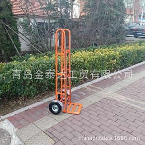 Carretilla de Mano de 2 Ruedas con Plataforma de Acero, Vehículo de Transporte de Materiales Industrial de Alta Resistencia - Product Image 4