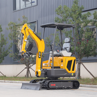 Envío Gratis, Mini Excavadora con Motor Kubota con Certificación CE y EPA, Mini Excavadora de 1 Tonelada, 2 Toneladas, 3.5 Toneladas, Mini Excavadora Pequeña en Venta