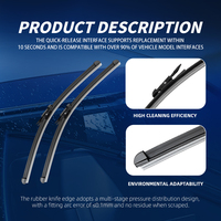Spazzola tergicristallo in gomma aftermarket compatibile con BMW Serie 3 OE 61612241375 Componente per riparazione carrozzeria veicolo