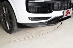 <span class=keywords><strong>Vente</strong></span> flash pour <span class=keywords><strong>Porsche</strong></span> <span class=keywords><strong>Cayenne</strong></span> 9Y0.1 2018-2023, pare-chocs avant en fibre de carbone de style TKT, lèvre avant, accessoires de voiture - Product Image 2