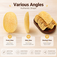 Papas Fritas Saladas Originales OEM a Granel, Corte Ondulado, Crujientes, Sabor Clásico, Recién Seleccionadas, Finas, 10 kg