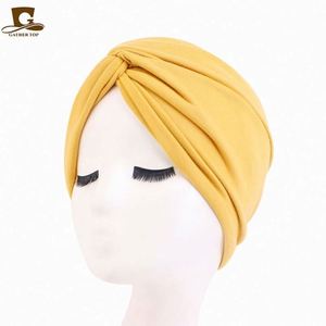 Turban unisexe chaud et doux en tissu uni avec nœud croisé pour le cyclisme et les déplacements quotidiens - Product Image 4
