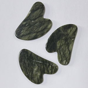 Natural xiuyan guasha Beauty jade Jade facial massage tool Natural jade scraper Beauty face scraper jade gua sha - Product Image 4