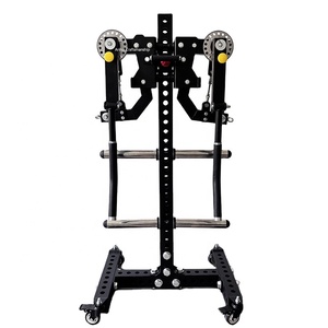75x75mm Kare Borulu Squat Rack, Plaka Depolama Alanı, Yanal Kaldırma ve Göğüs Çalıştırma Aparatı - Çok Fonksiyonlu Ev Spor Salonu Güç Kafesi - Product Image 1