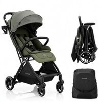 Poussette de voyage pour bébé avec logo personnalisé OEM, légère, en aluminium, pliable, avec sac de rangement, certifiée EN1888
