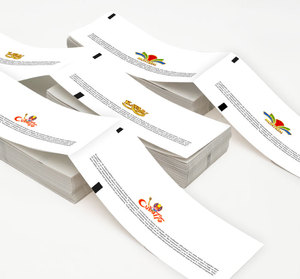 Unifon high-quality custom-printed 80mm thermal transfer film for event admission tickets - Product Image 2