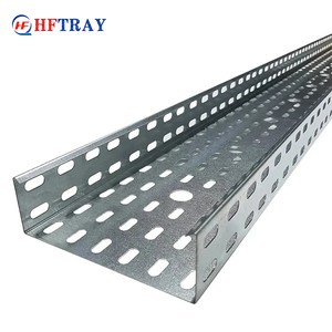 Bandeja portacables perforada de metal ventilada para instalaciones eléctricas - Product Image 1