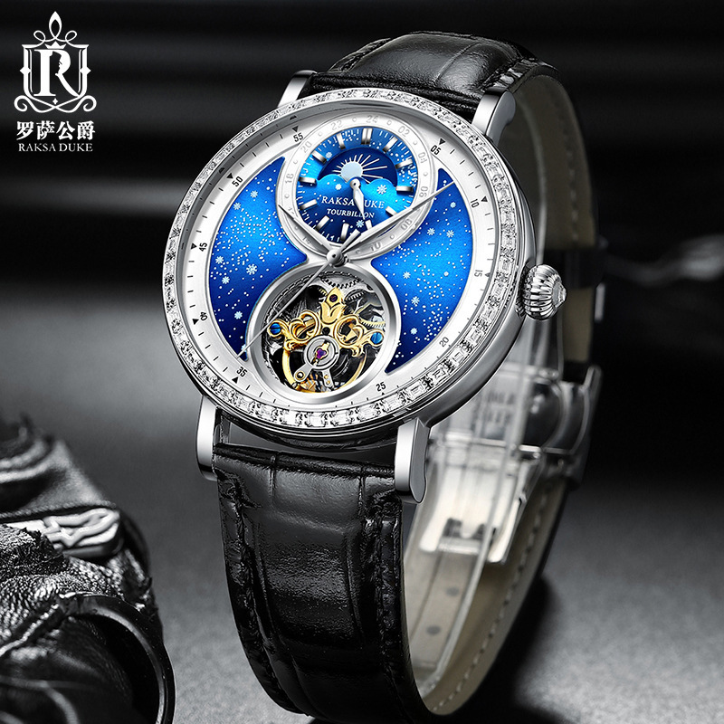 RAKSA DUKE T888-001 - Fashion Men's Watch with Moon Phase