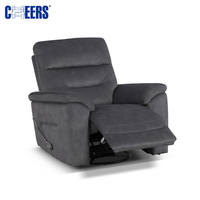 Canapé électrique confortable en tissu au design moderne MANWAH CHEERS, 221 places avec fauteuil inclinable pivotant pour le salon