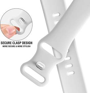 Заводская оптовая цена с мягкой фигурой 8 Пряжка ремешок для часов 304 нержавеющая сталь силиконовая Пряжка для apple Watchband - Product Image 4