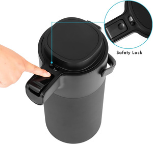 PINKAH Nuovo Arrivo Thermos per Caffè Grande da 135oz/4L in Acciaio Inox a Doppia Parete Isolato con Pompa Dispensatrice 24 Ore+ - Product Image 4