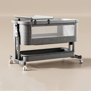 <span class=keywords><strong>Lit</strong></span> <span class=keywords><strong>de</strong></span> bébé pliable et réglable en hauteur, berceau portable pour nouveau-né, <span class=keywords><strong>lit</strong></span> d'appoint multifonctionnel pour bébé - Product Image 4