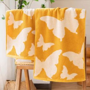 Serviette de bain et drap de lit en coton luxueux, hypoallergéniques, doux pour la peau, à motifs de dessins animés, écologiques, en jacquard, pour la salle de sport et la baignade - Product Image 1